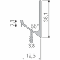 Preview: Alu-Griffleiste Typ C 2, E6/EV1, L: 2500 mm